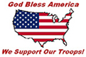 God Bless America, We Support Our Troops!